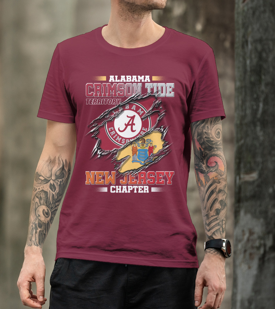 Alabama Crimson Tide Territory New Jersey Chapter T-Shirt