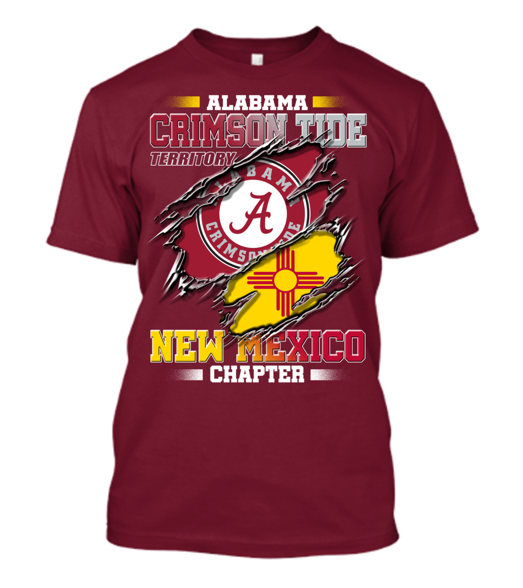 Alabama Crimson Tide Territory New Mexico Chapter T-Shirt