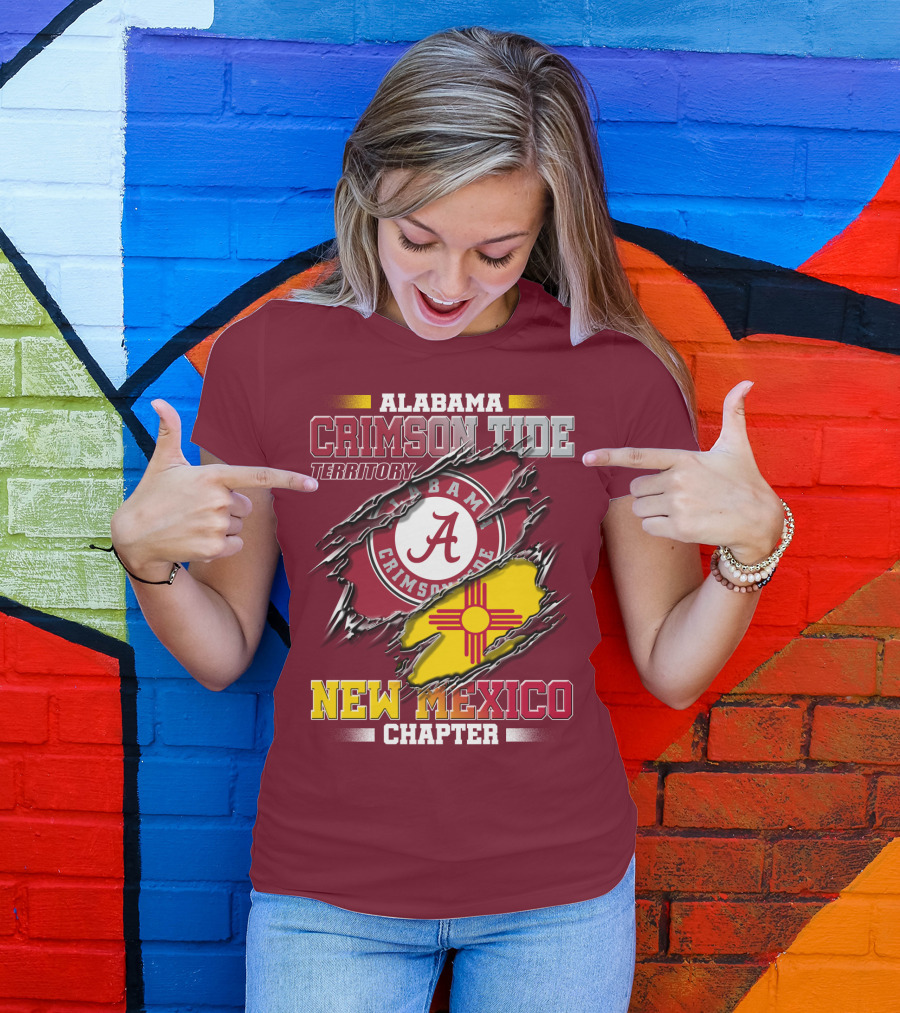 Alabama Crimson Tide Territory New Mexico Chapter T-Shirt