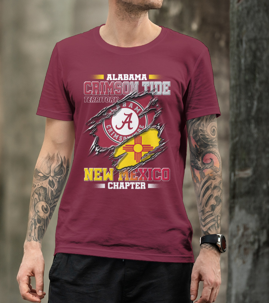 Alabama Crimson Tide Territory New Mexico Chapter T-Shirt