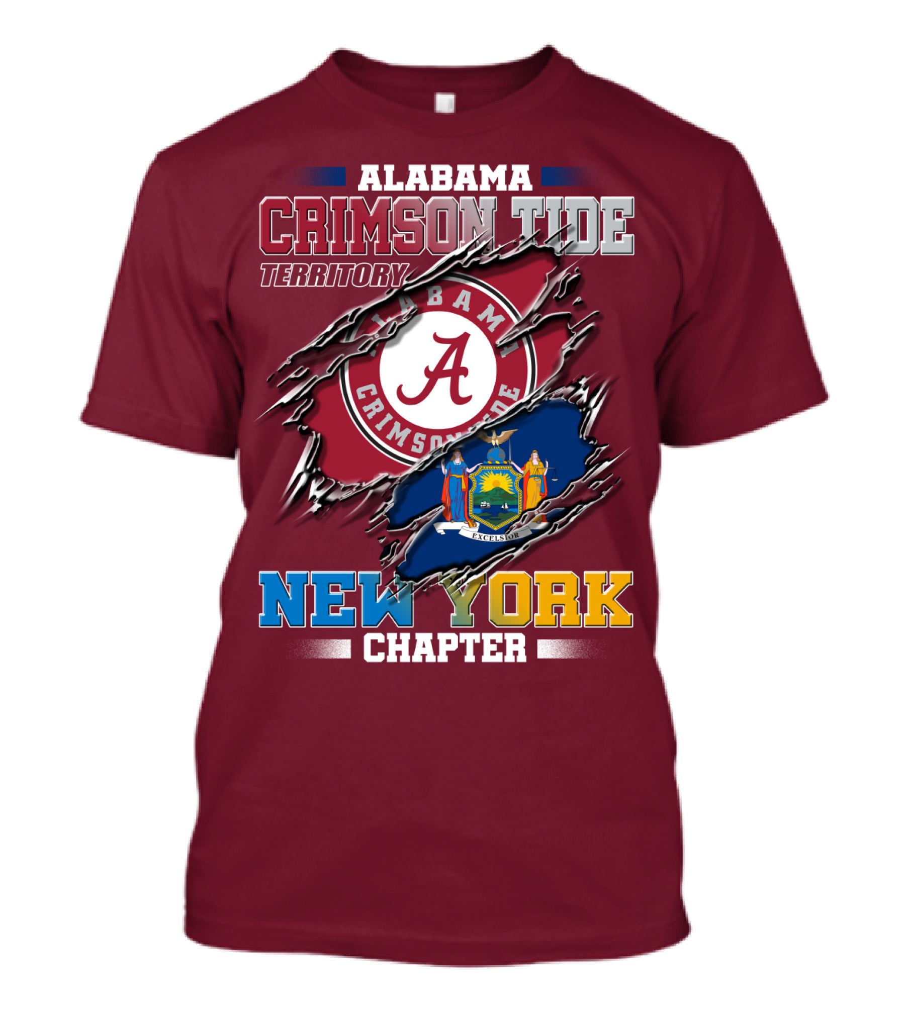 Alabama Crimson Tide Territory New York Chapter T-Shirt