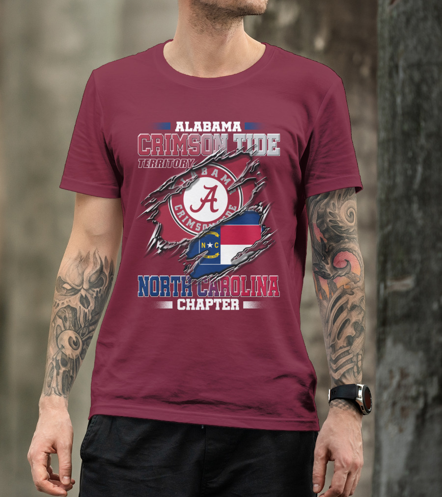 Alabama Crimson Tide Territory North Carolina Chapter T-Shirt