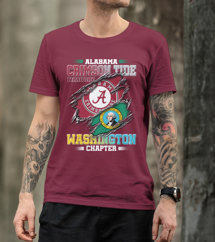 Alabama Crimson Tide Territory Washington Chapter T-Shirt