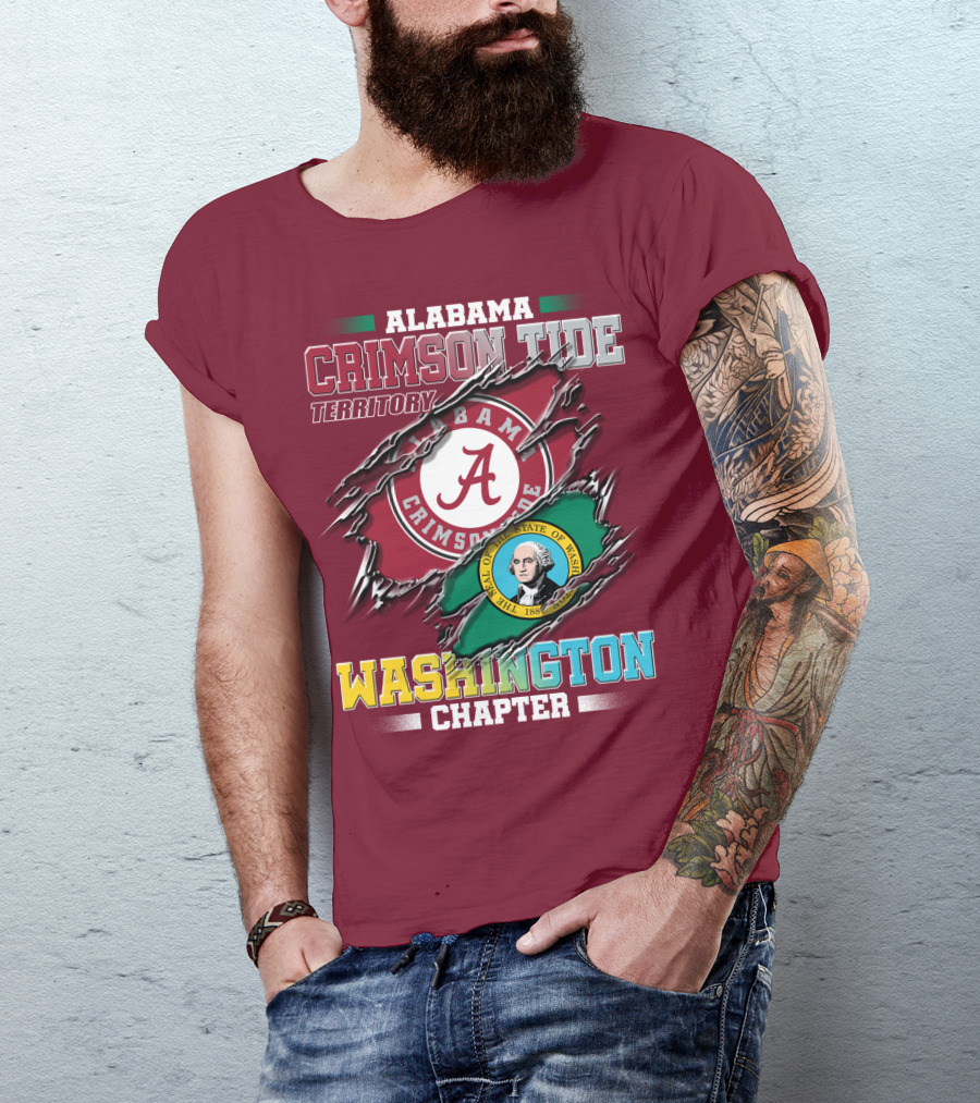 Alabama Crimson Tide Territory Washington Chapter T-Shirt