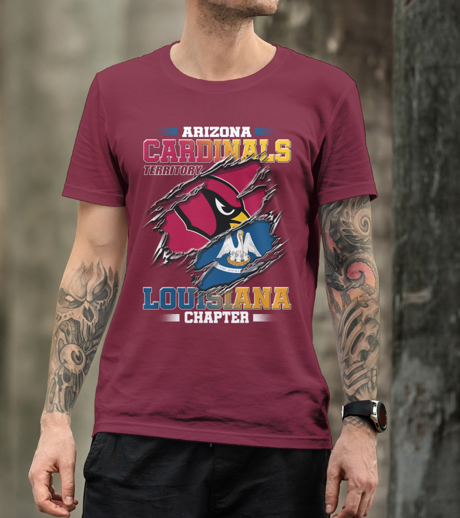 Arizona Cardinals Territory Louisiana Chapter T-Shirt