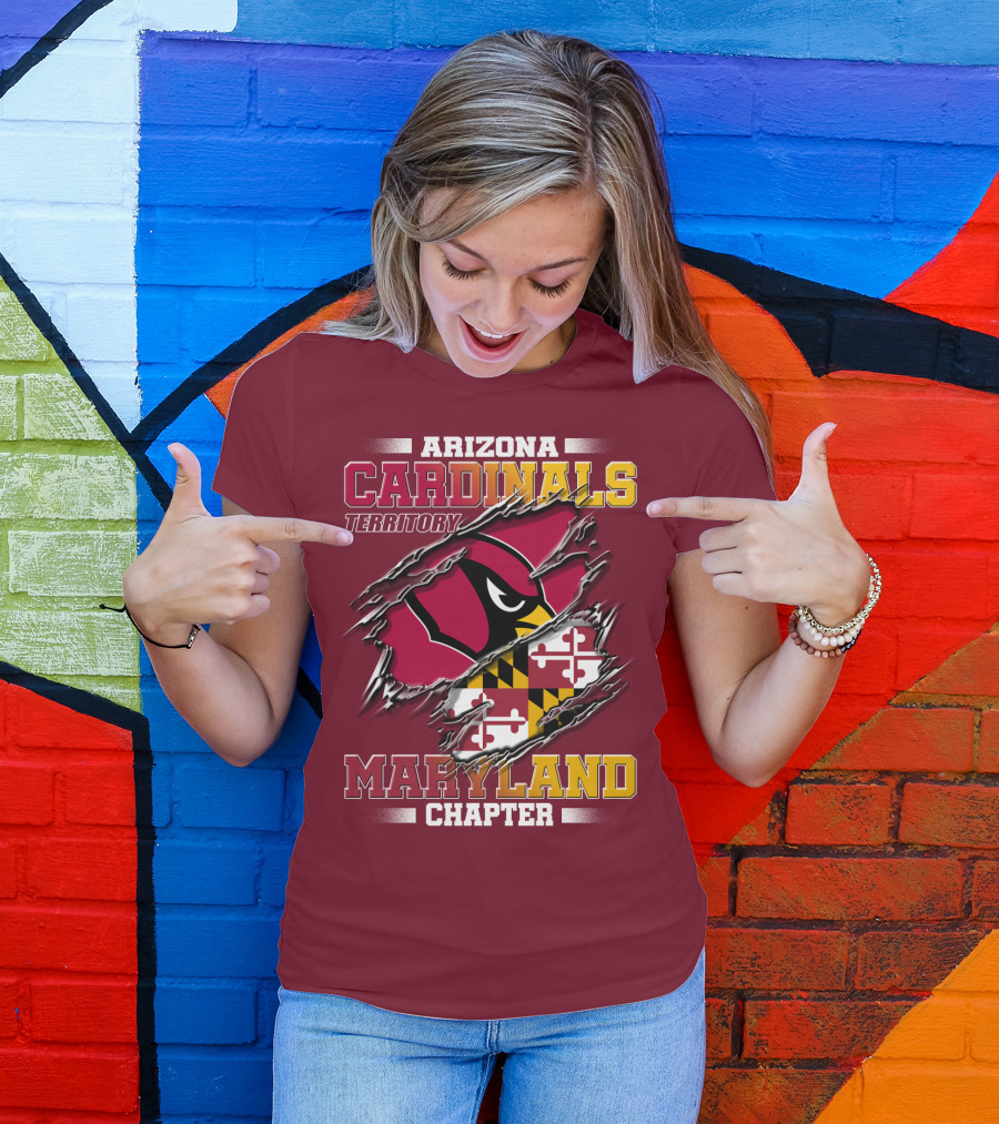 Arizona Cardinals Territory Maryland Chapter T-Shirt