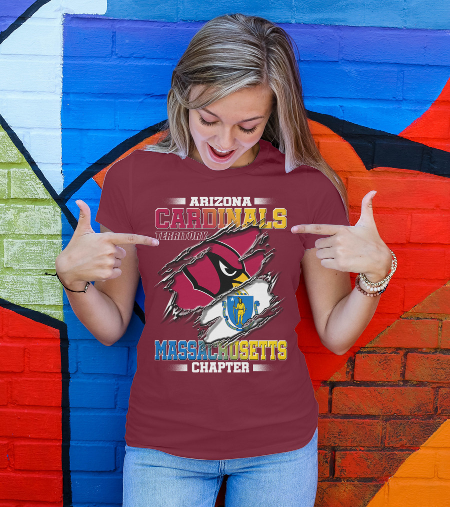 Arizona Cardinals Territory Massachusetts Chapter T-Shirt