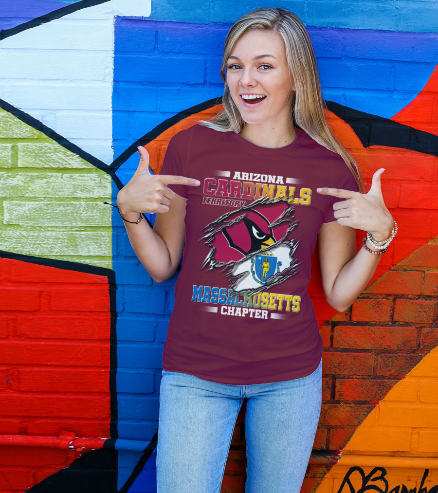 Arizona Cardinals Territory Massachusetts Chapter T-Shirt