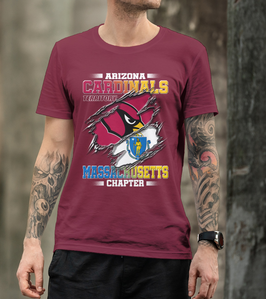 Arizona Cardinals Territory Massachusetts Chapter T-Shirt