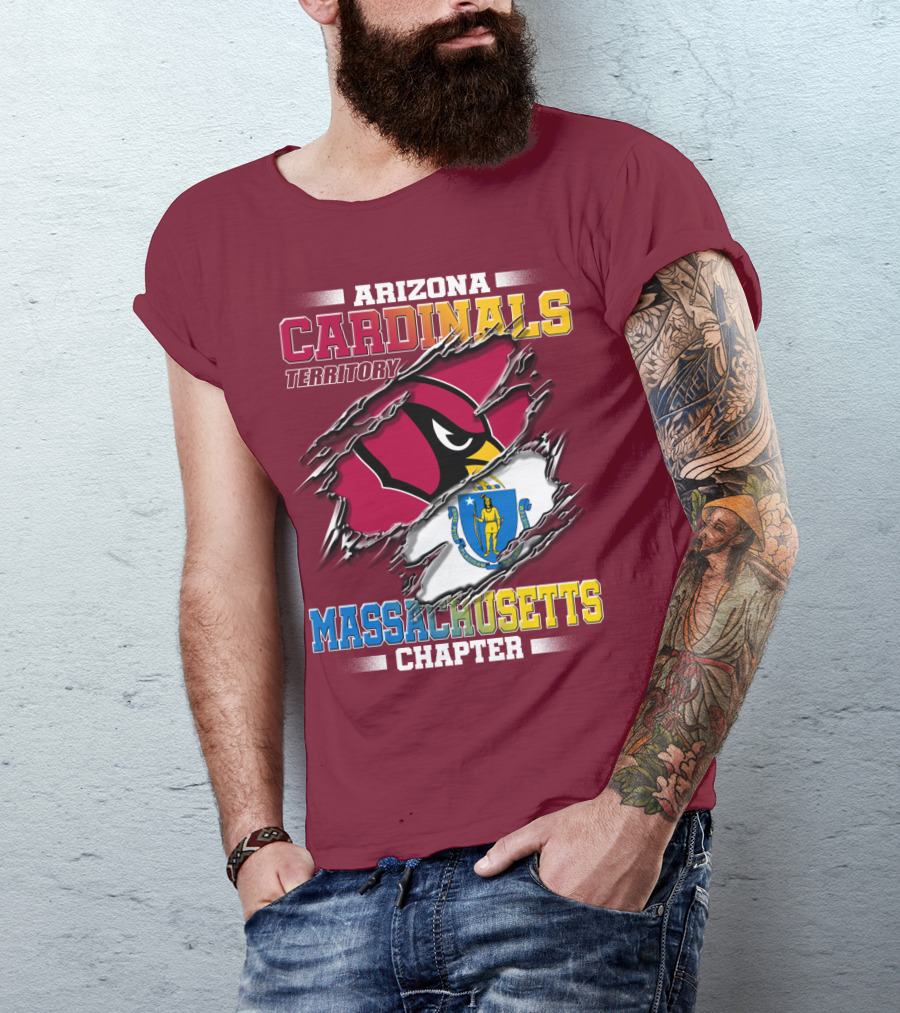 Arizona Cardinals Territory Massachusetts Chapter T-Shirt