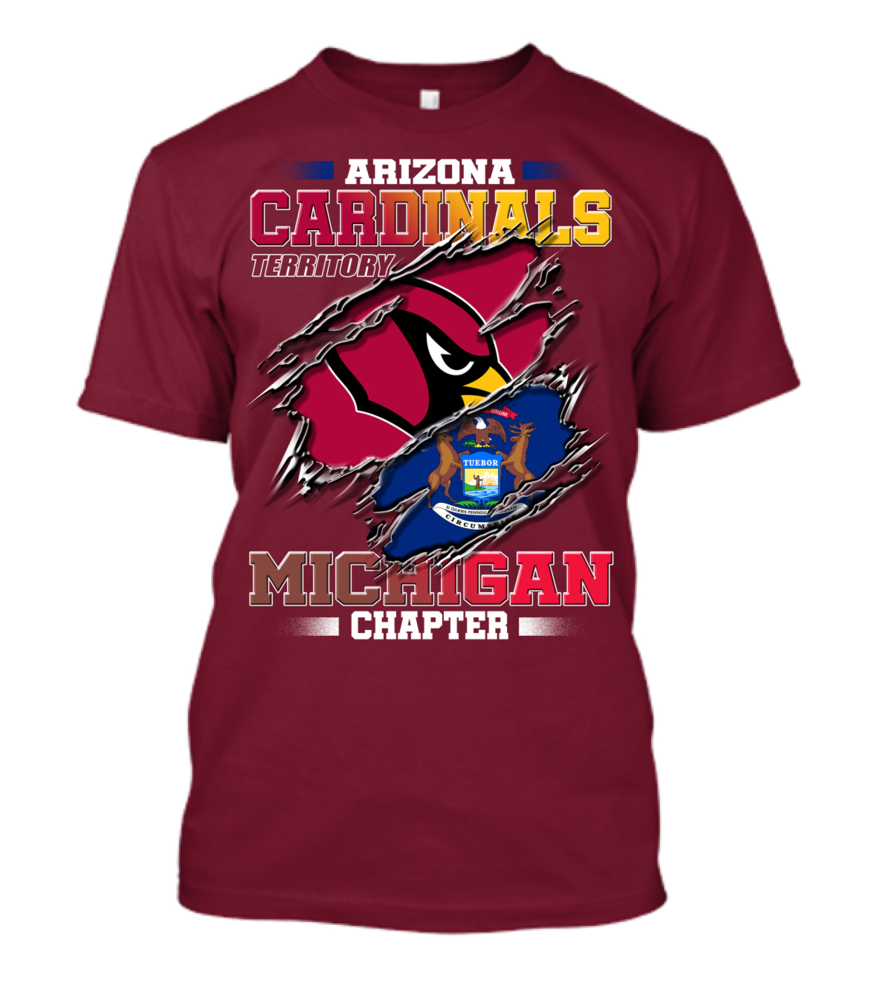 Arizona Cardinals Territory Michigan Chapter T-Shirt