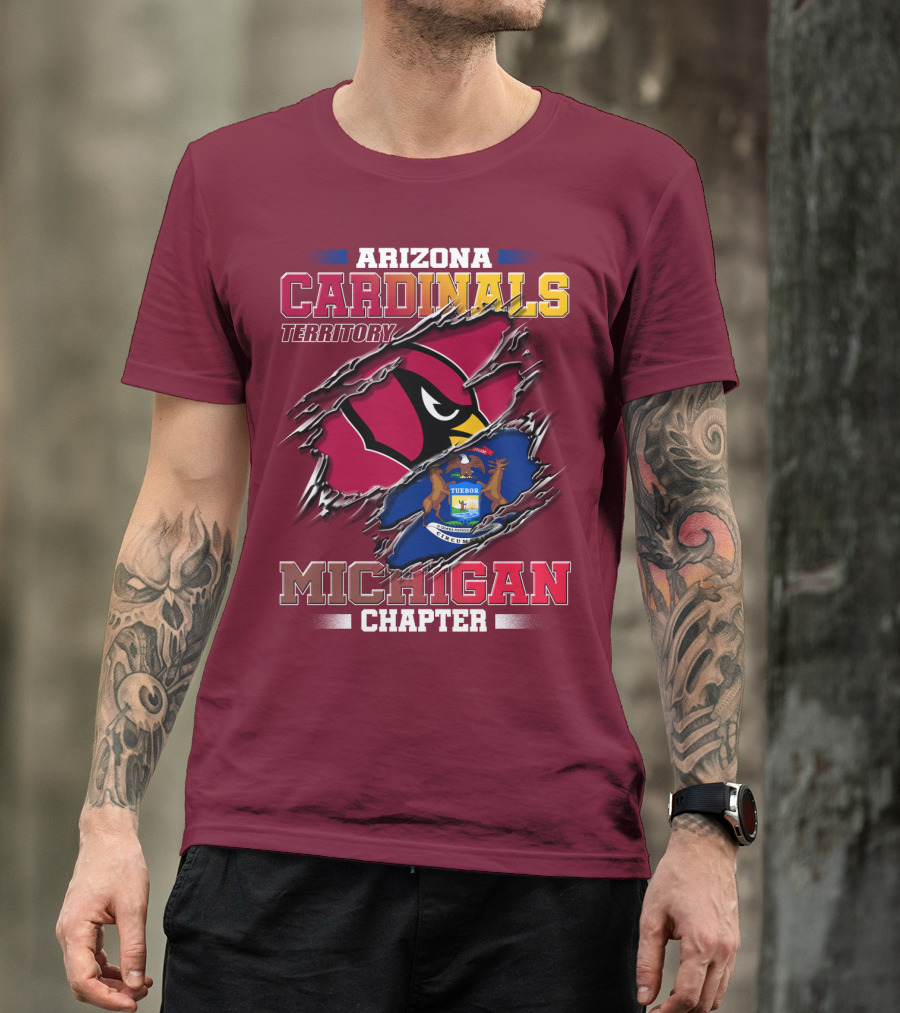Arizona Cardinals Territory Michigan Chapter T-Shirt