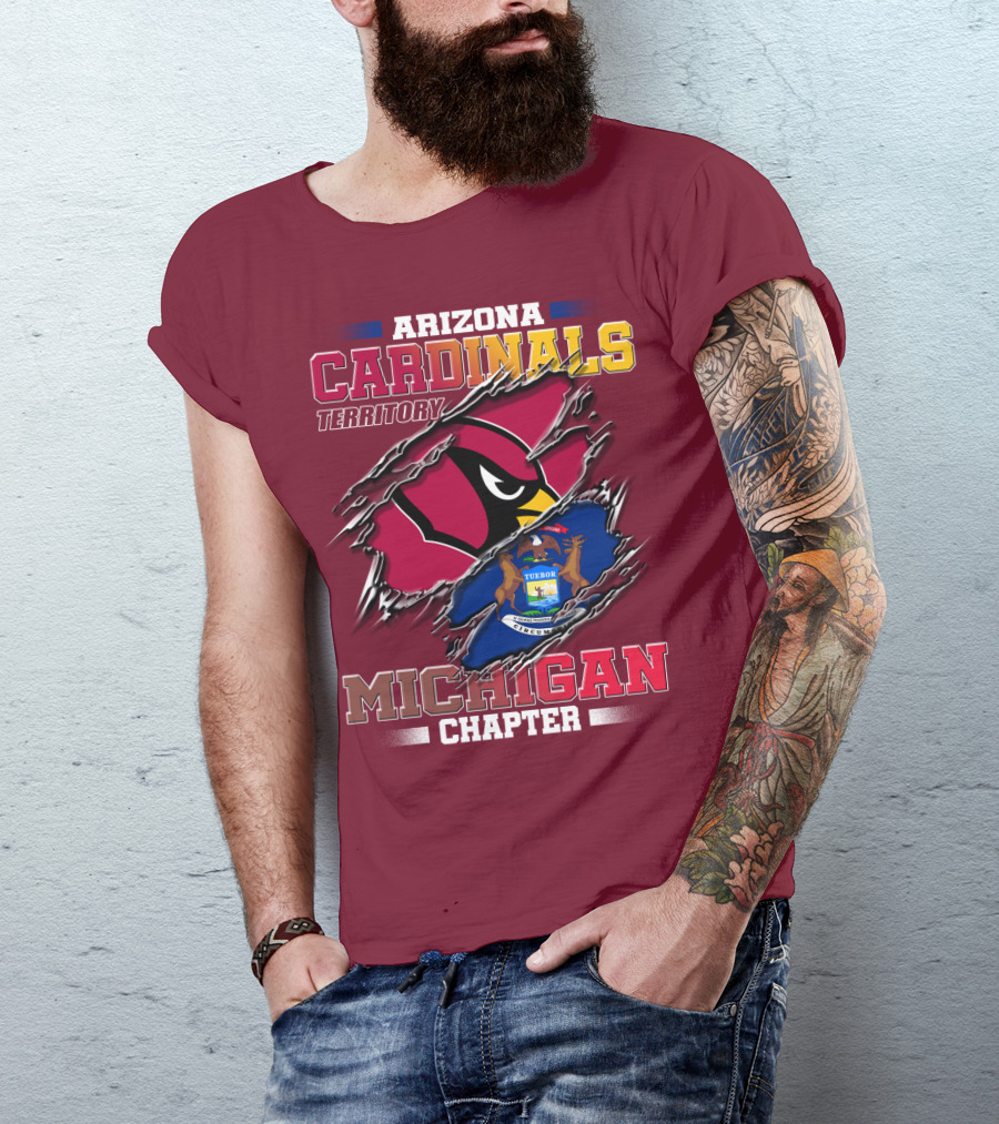 Arizona Cardinals Territory Michigan Chapter T-Shirt