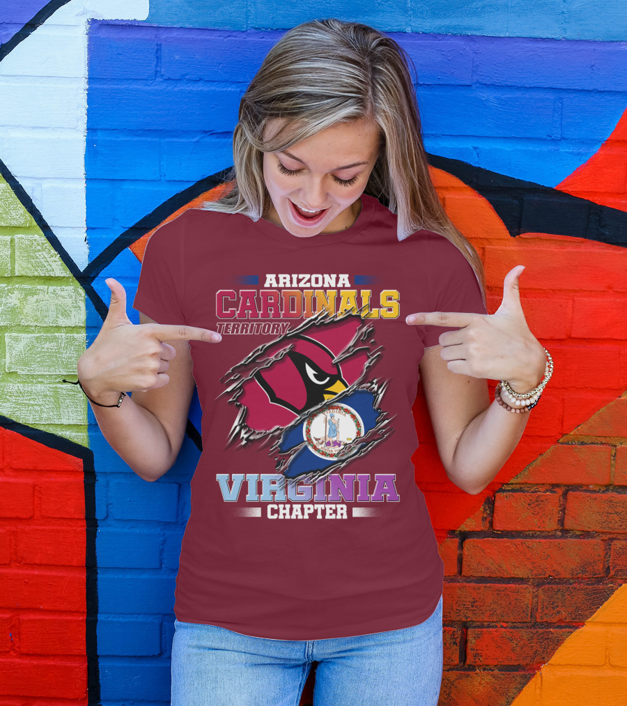 Arizona Cardinals Territory Virginia Chapter T-Shirt