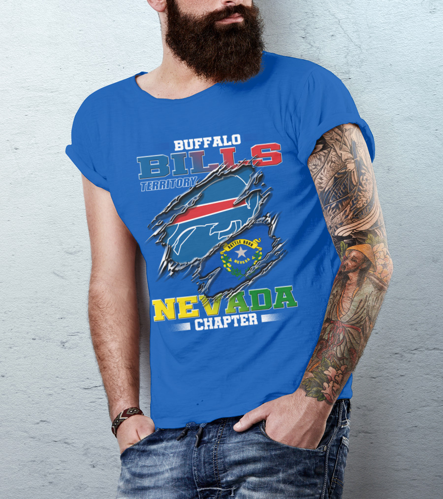 Buffalo Bills Territory Nevada Chapter Battle Born T-Shirt