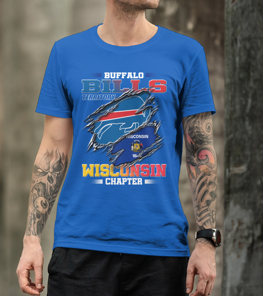 Buffalo Bills Territory Wisconsin Chapter 1848 T-Shirt