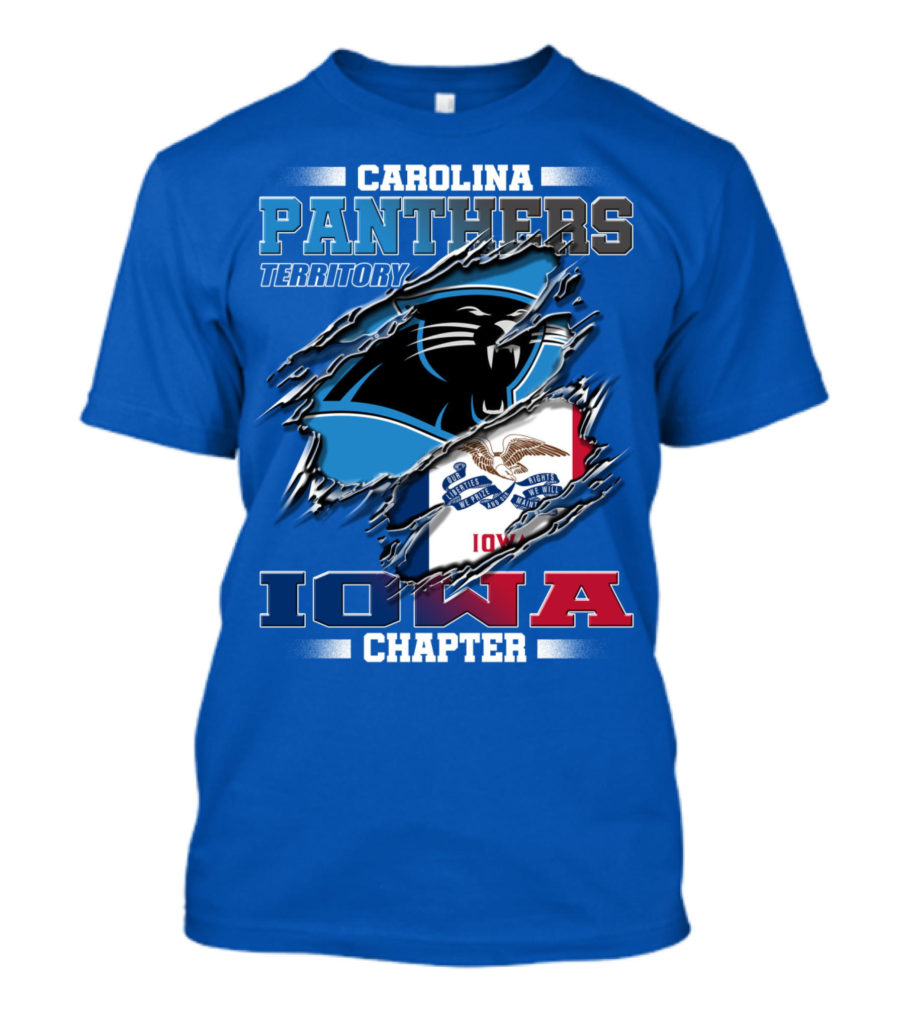 Carolina Panthers Territory Iowa Chapter T-Shirt