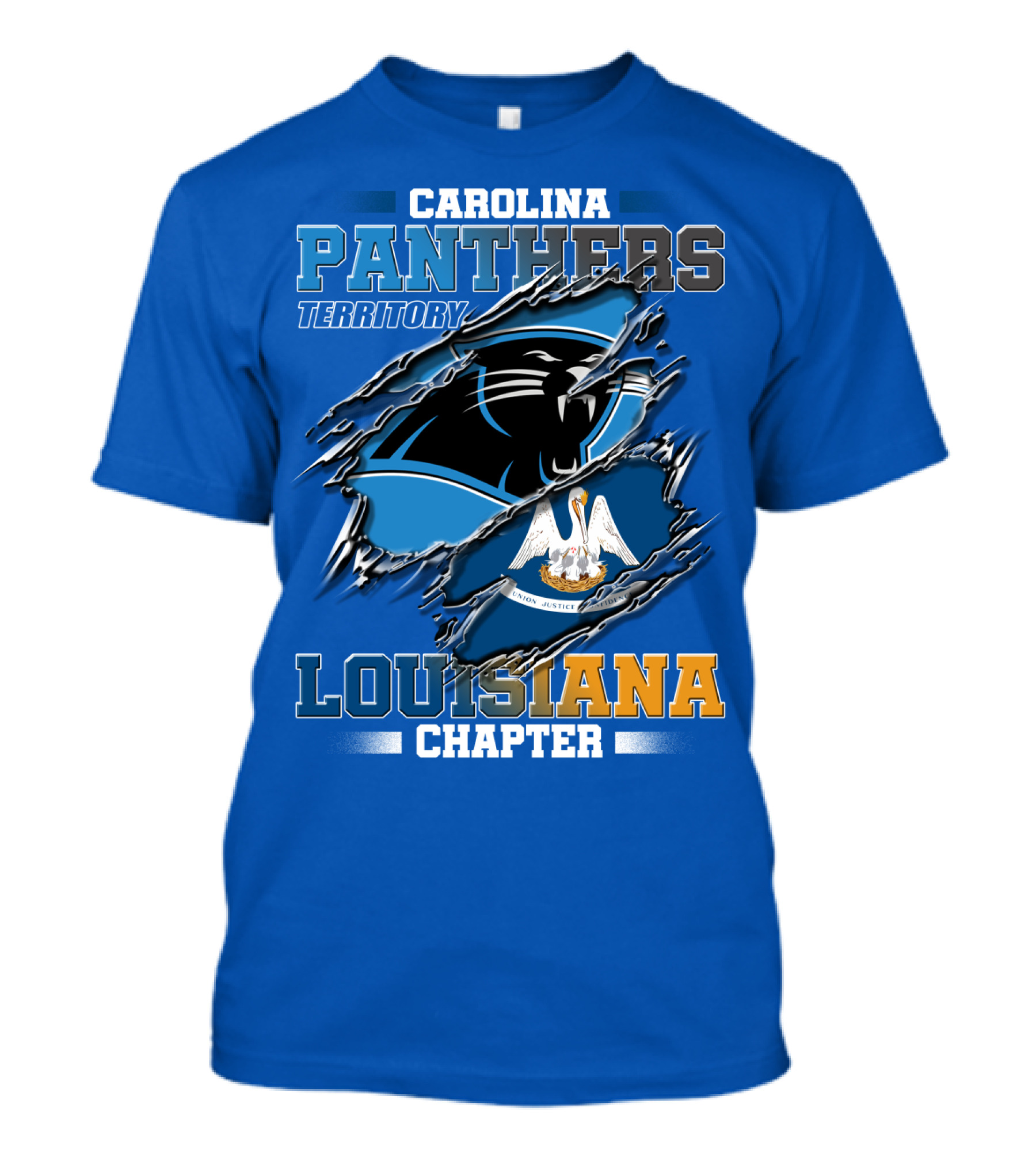 Carolina Panthers Territory Louisiana Chapter T-Shirt
