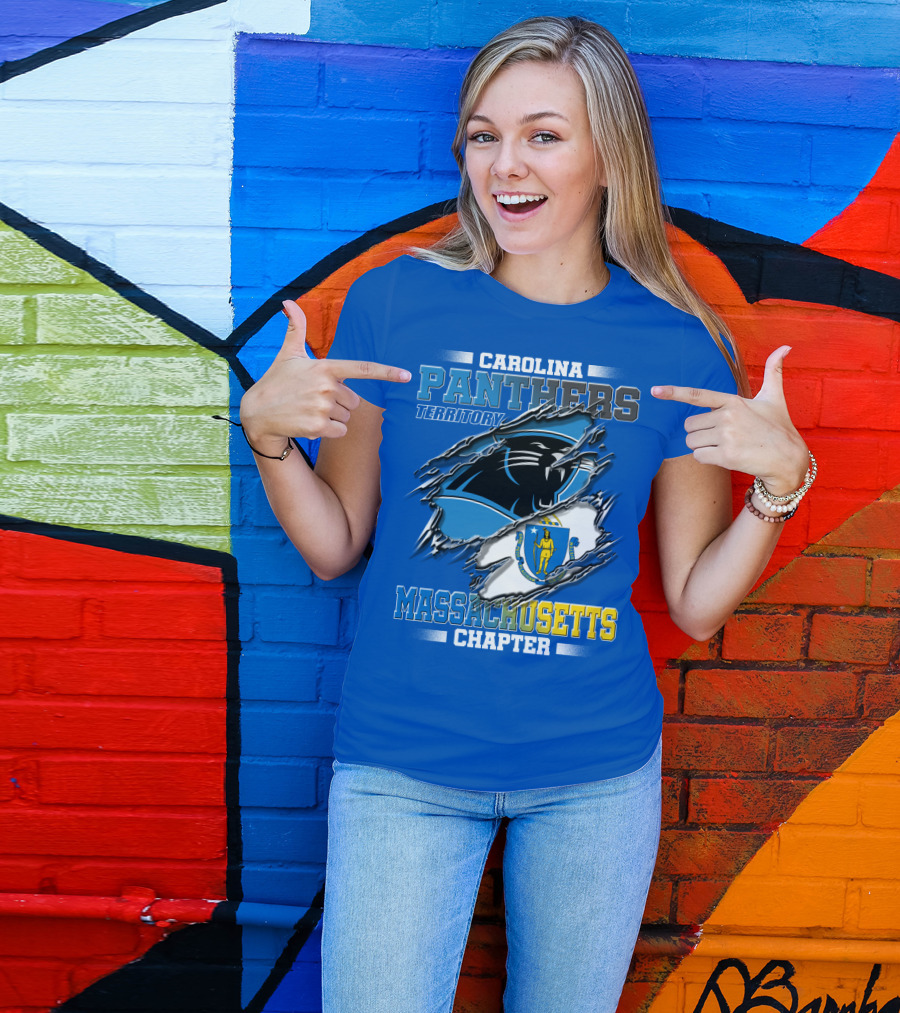 Carolina Panthers Territory Massachusetts Chapter T-Shirt
