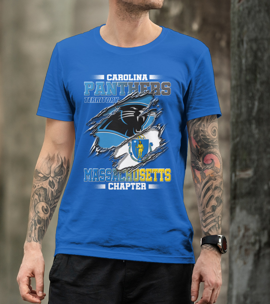 Carolina Panthers Territory Massachusetts Chapter T-Shirt