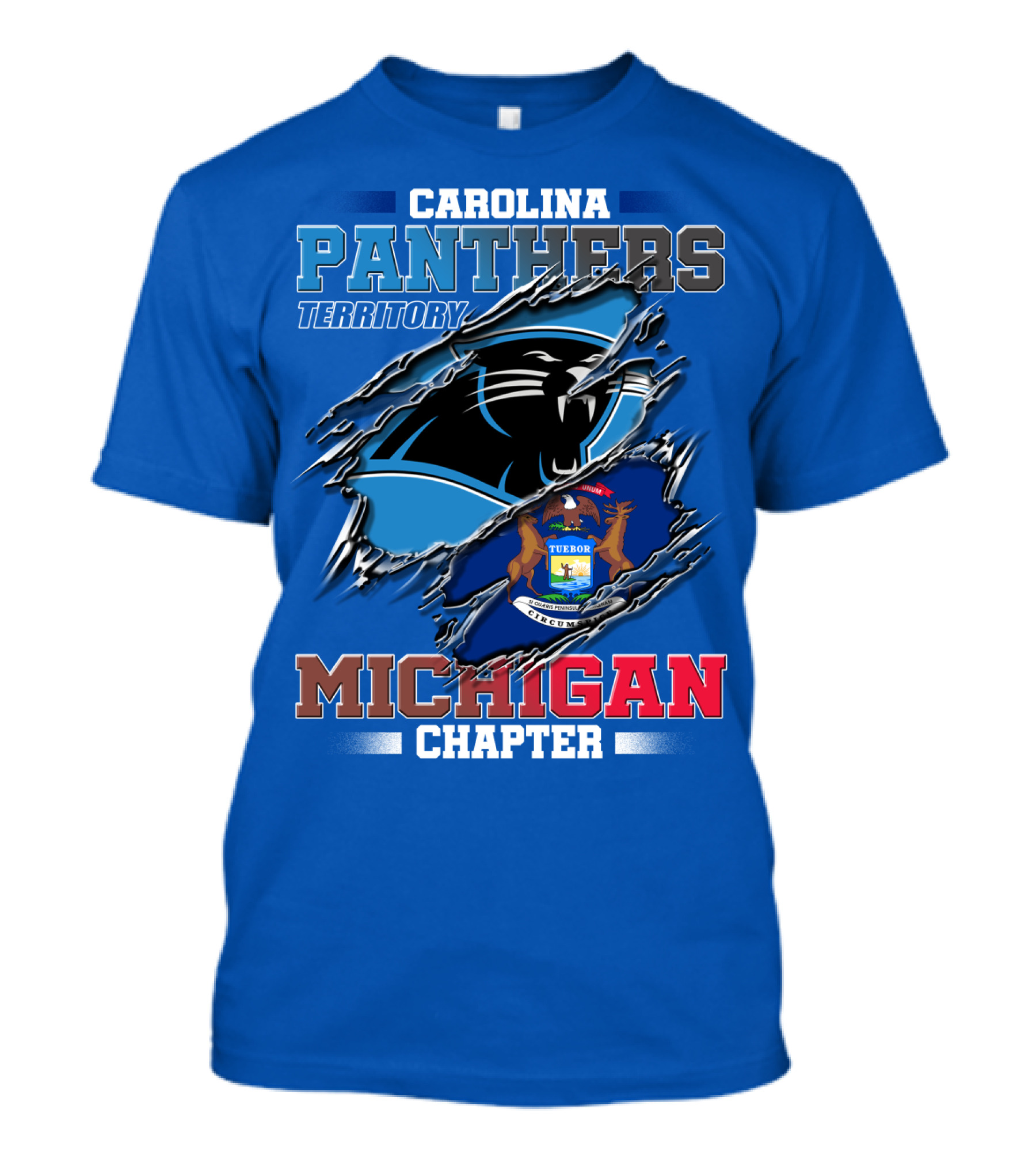 Carolina Panthers Territory Michigan Chapter T-Shirt