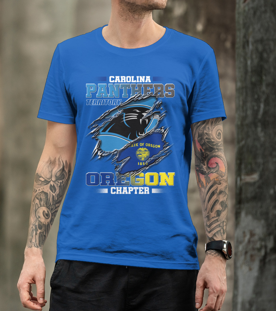 Carolina Panthers Territory Oregon Chapter State Of Oregon 1859 T-Shirt
