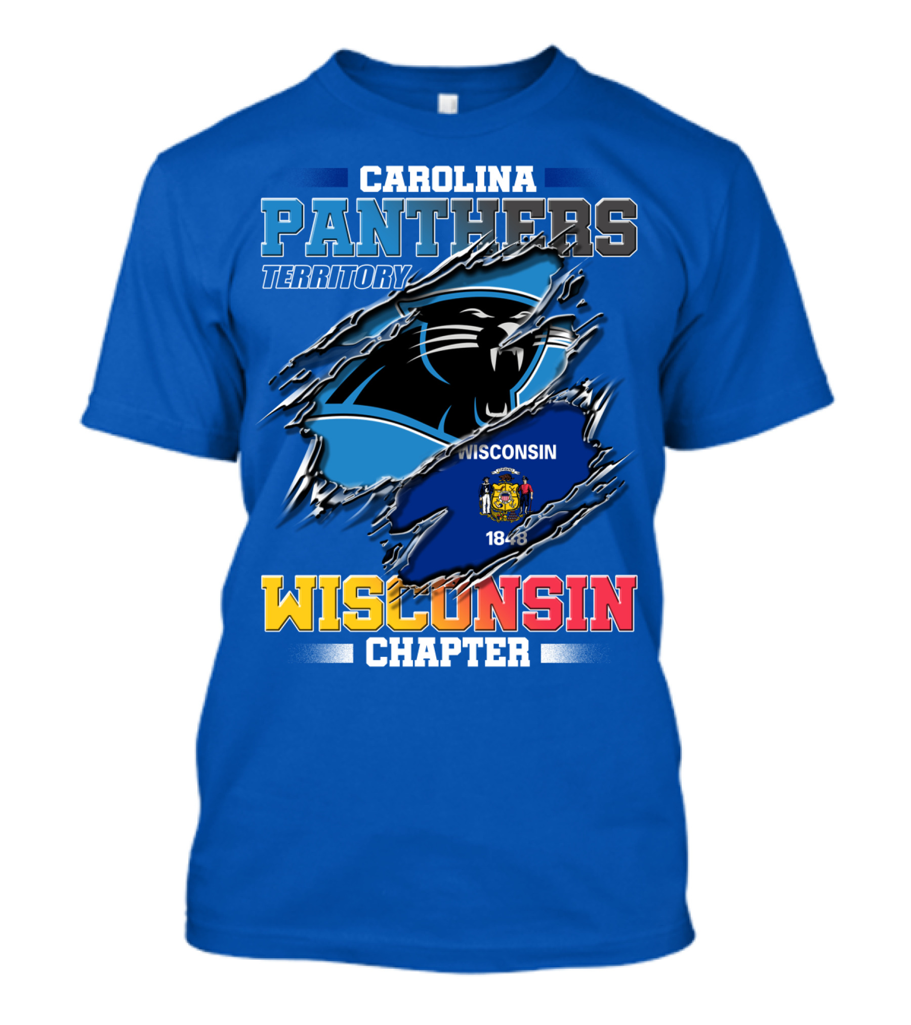 Carolina Panthers Territory Wisconsin Chapter T-Shirt