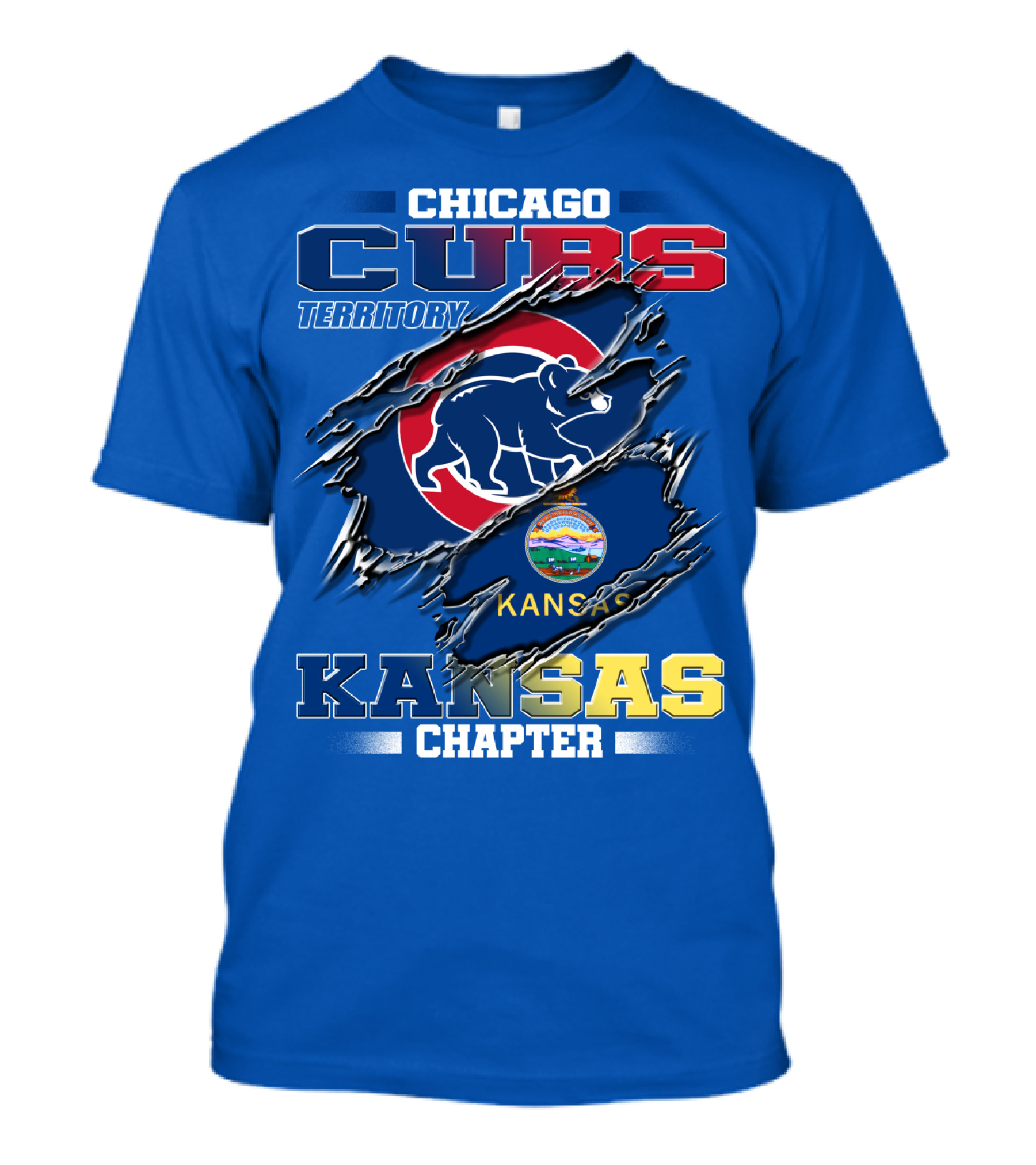 Chicago Cubs Territory Kansas Chapter T-Shirt