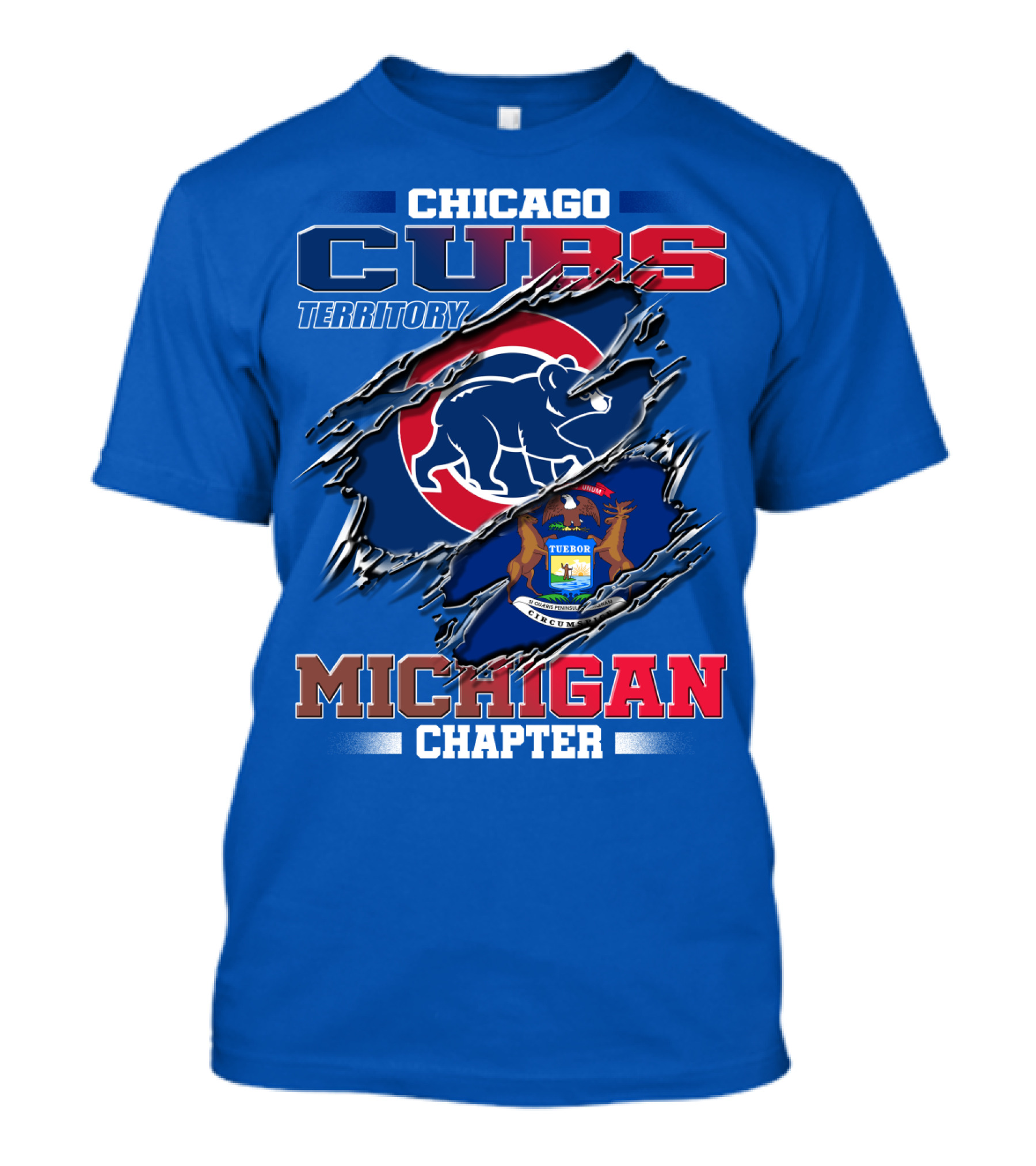 Chicago Cubs Territory Michigan Chapter T-Shirt