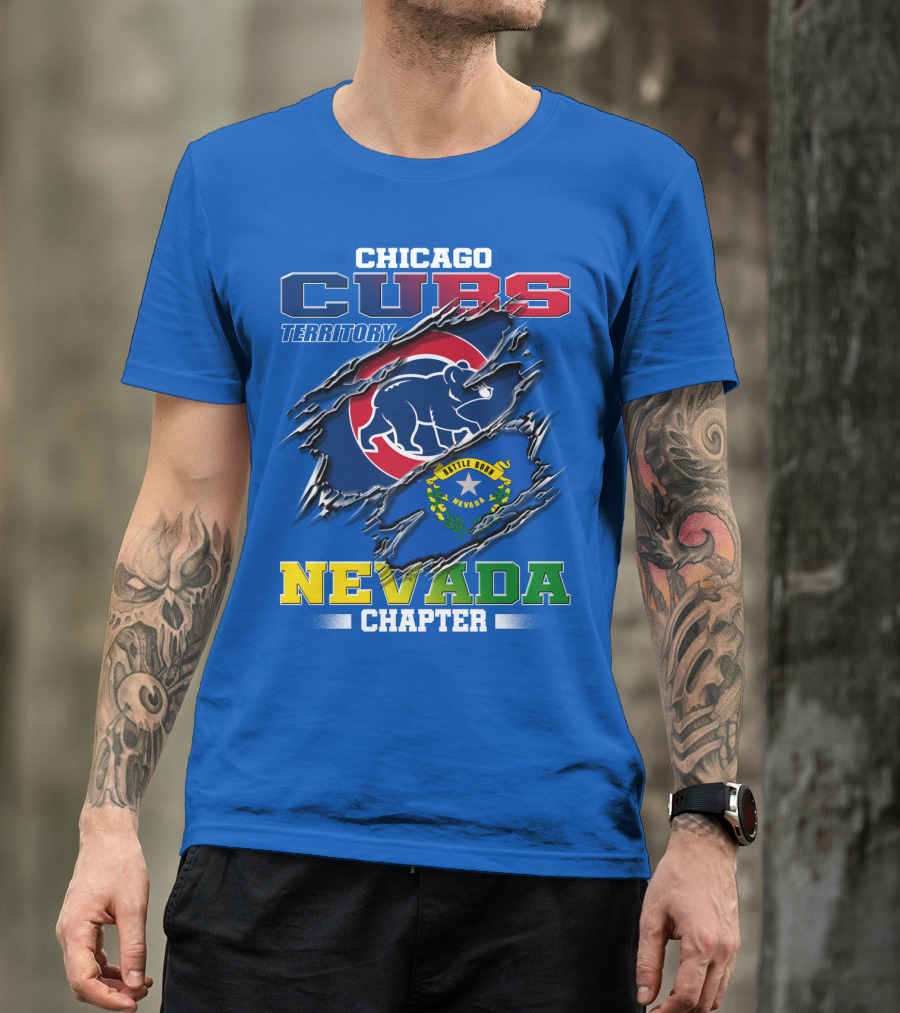 Chicago Cubs Territory Nevada Chapter Battle Born T-Shirt