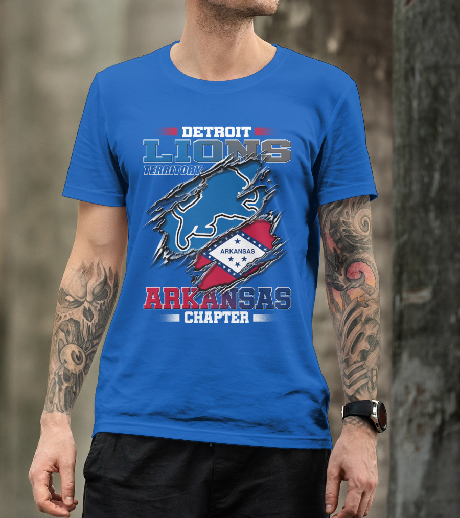 Detroit Lions Territory Arkansas Chapter T-Shirt