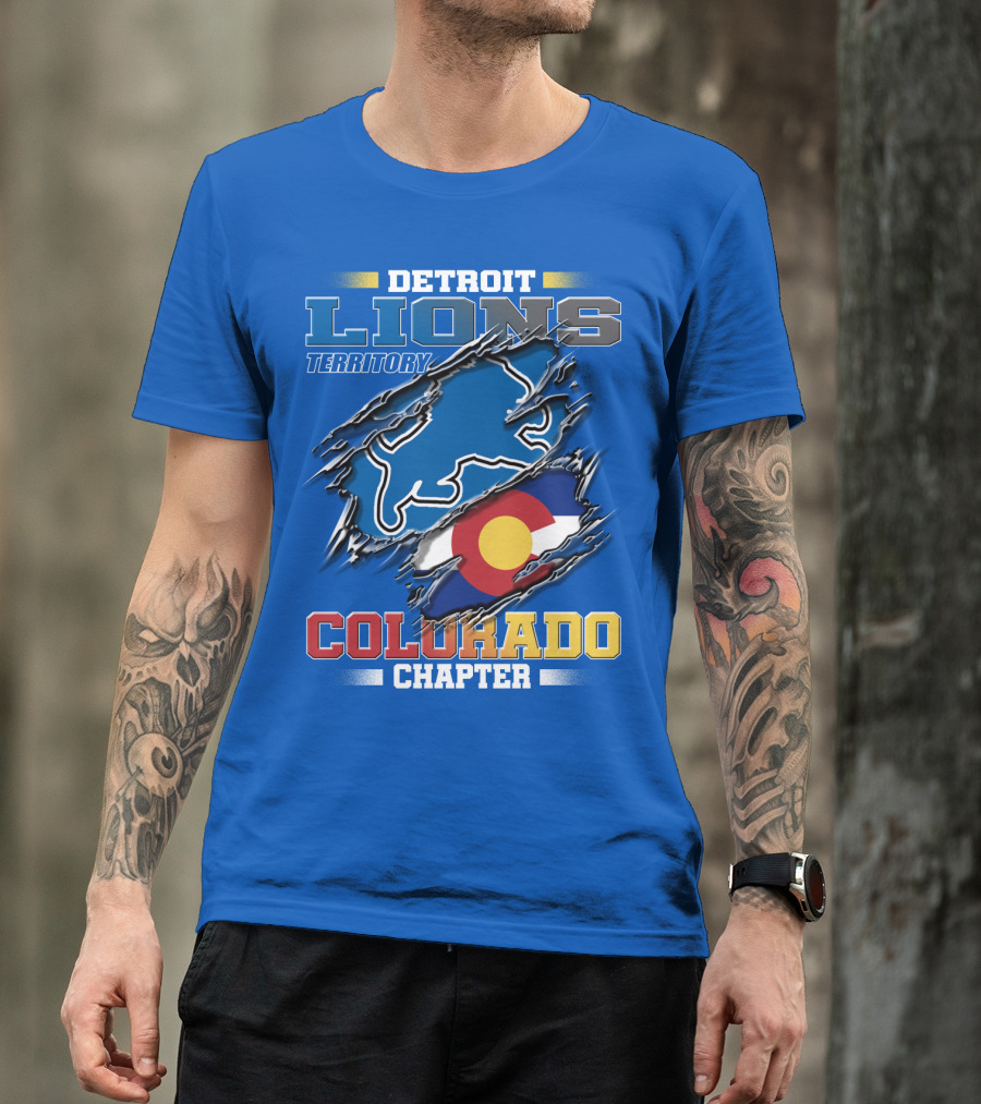 Detroit Lions Territory Colorado Chapter T-Shirt
