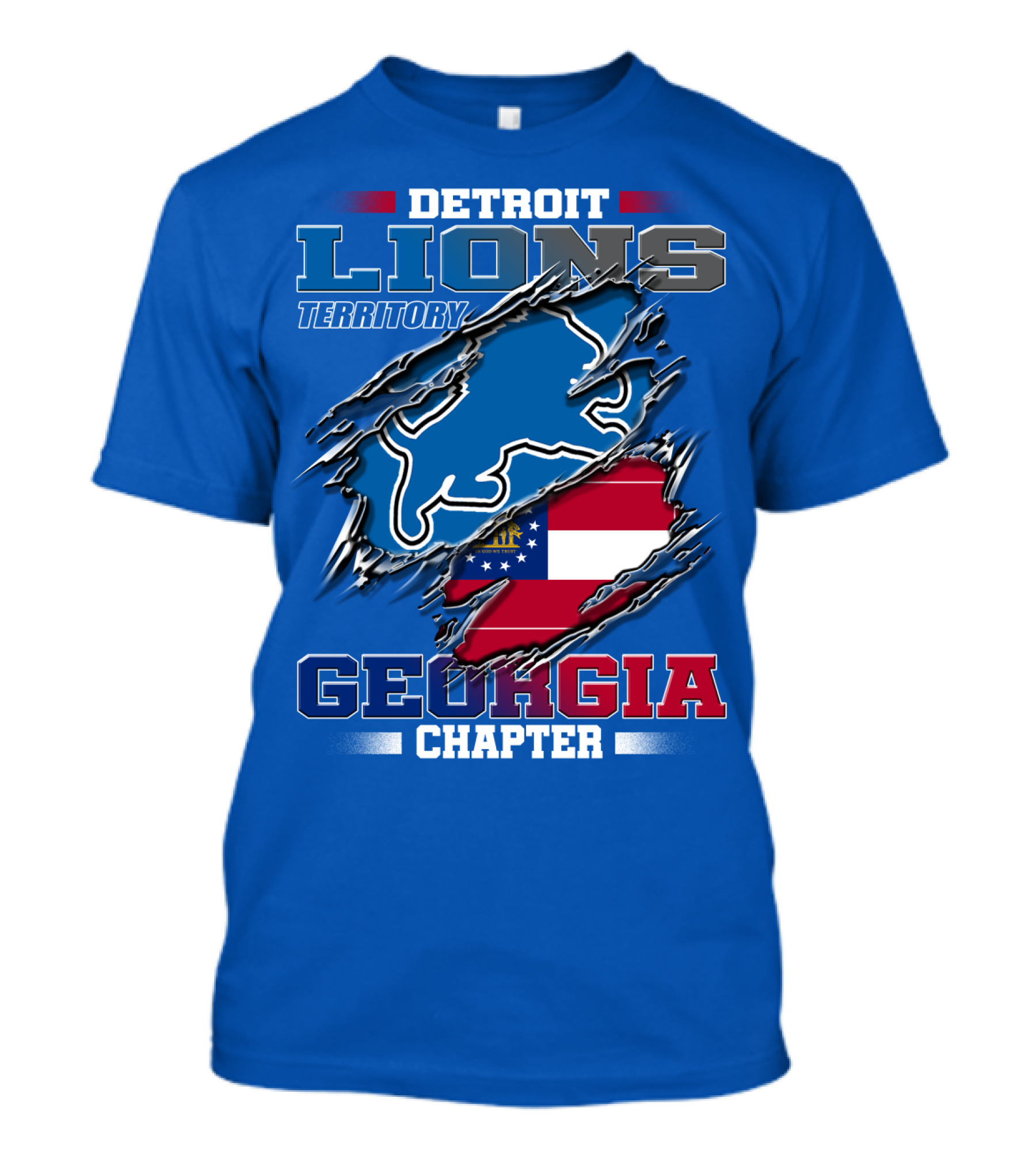 Detroit Lions Territory Georgia Chapter T-Shirt
