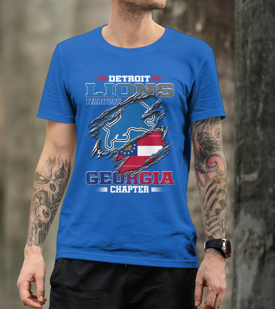 Detroit Lions Territory Georgia Chapter T-Shirt