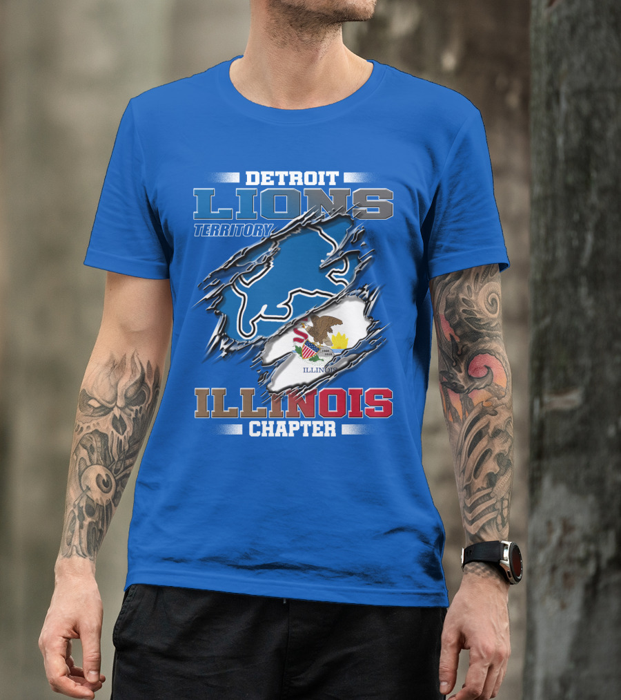 Detroit Lions Territory Illinois Chapter T-Shirt