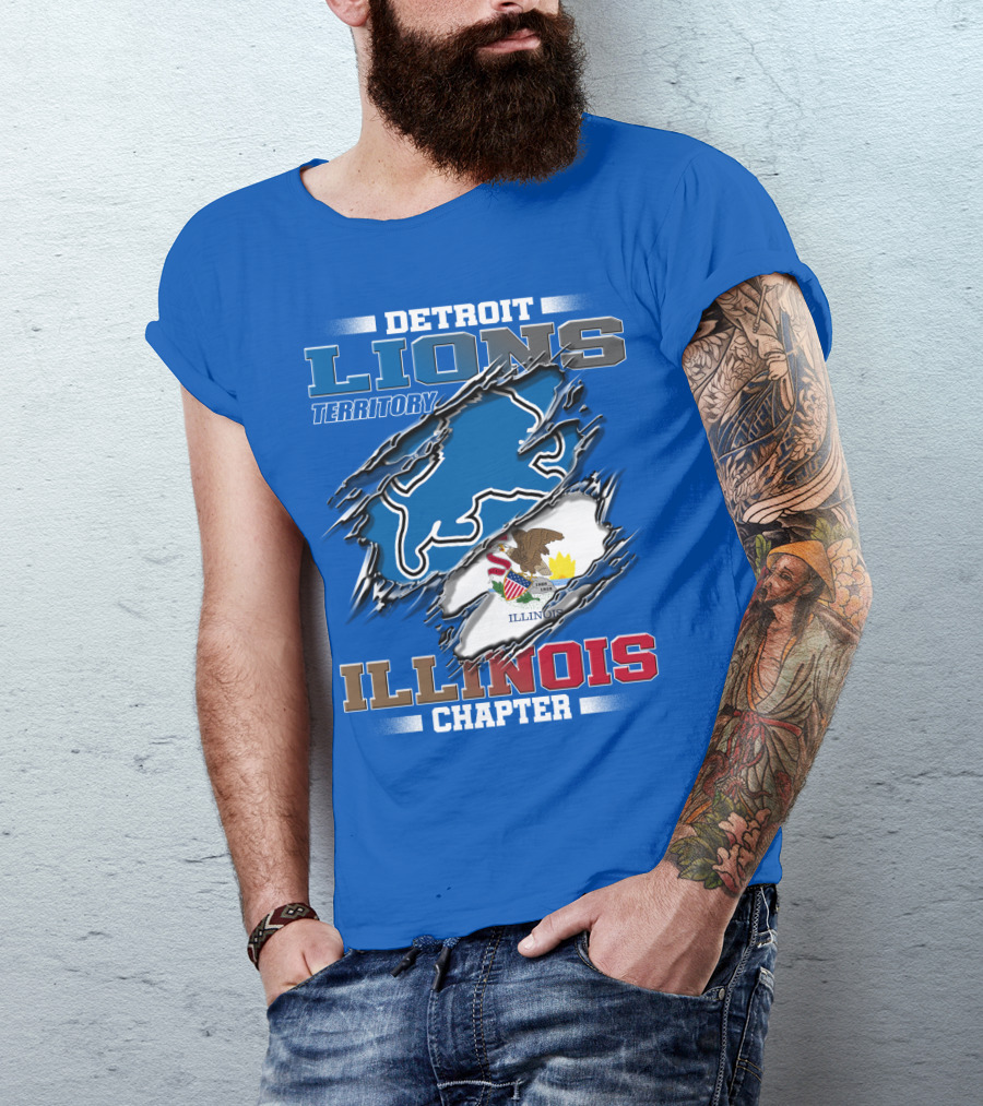 Detroit Lions Territory Illinois Chapter T-Shirt
