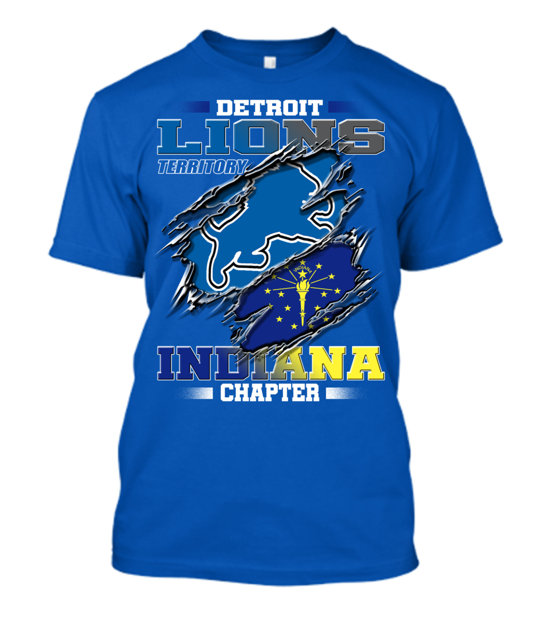 Detroit Lions Territory Indiana Chapter T-Shirt