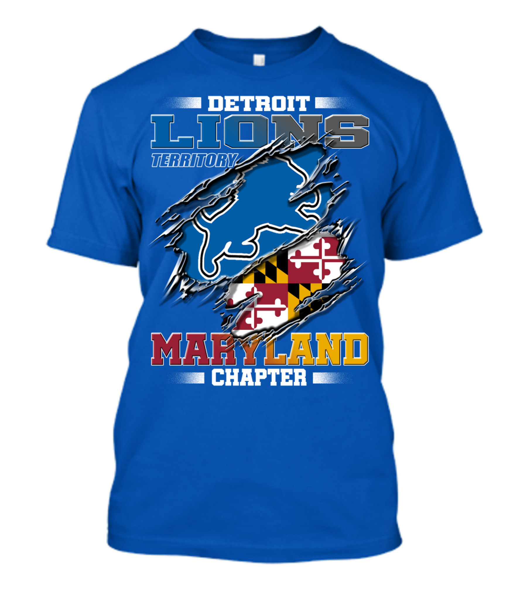 Detroit Lions Territory Maryland Chapter T-Shirt