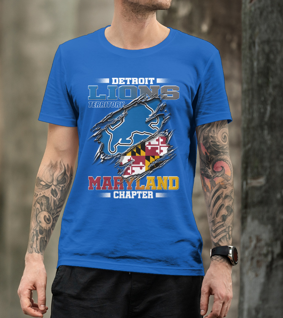 Detroit Lions Territory Maryland Chapter T-Shirt