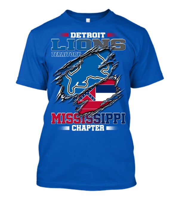 Detroit Lions Territory Mississippi Chapter T-Shirt