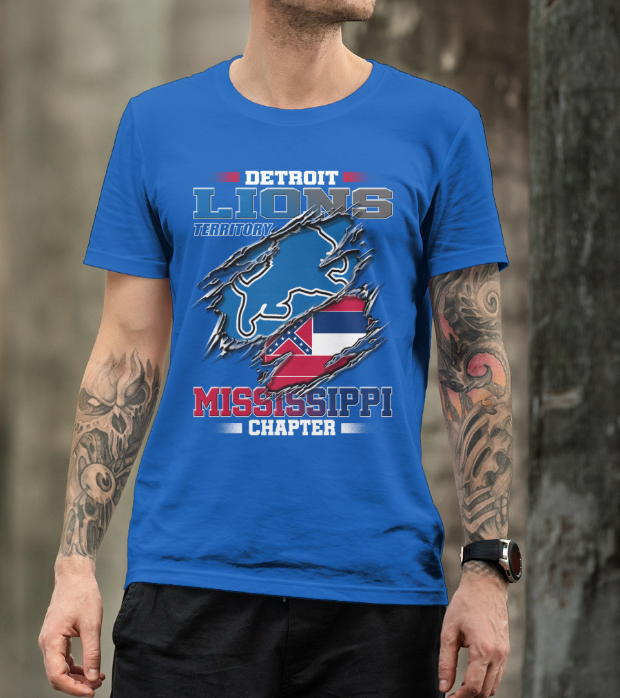Detroit Lions Territory Mississippi Chapter T-Shirt