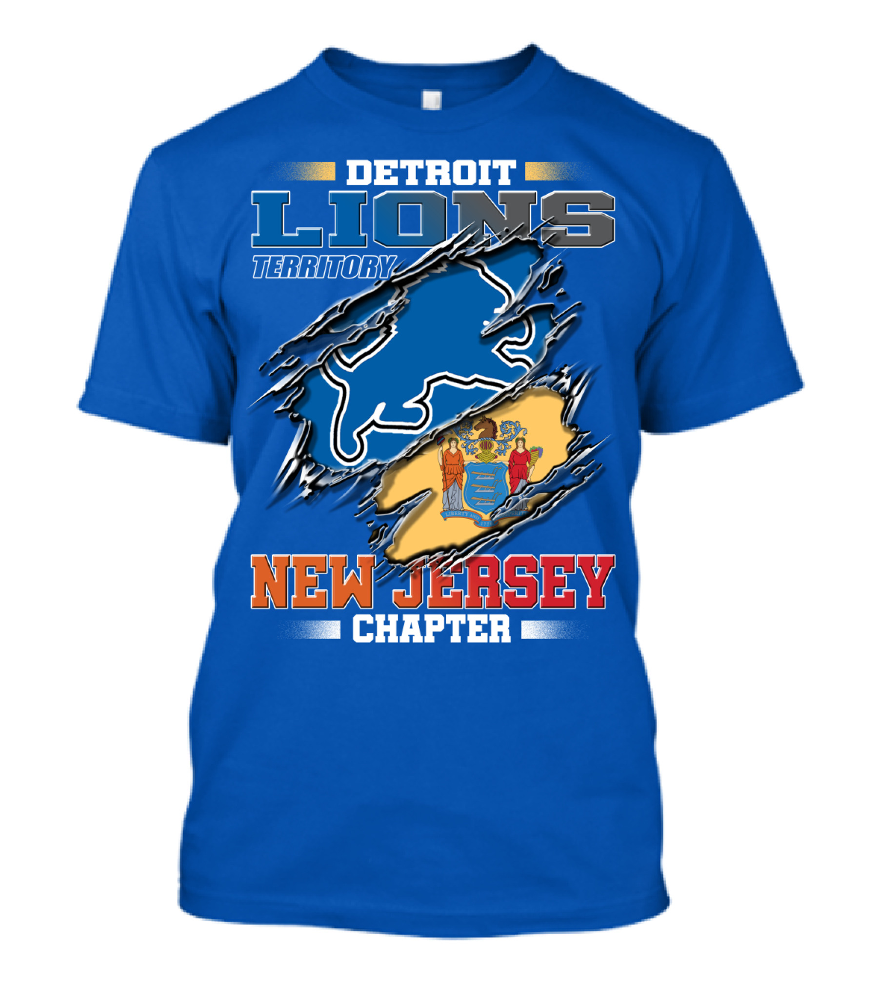 Detroit Lions Territory New Jersey Chapter T-Shirt