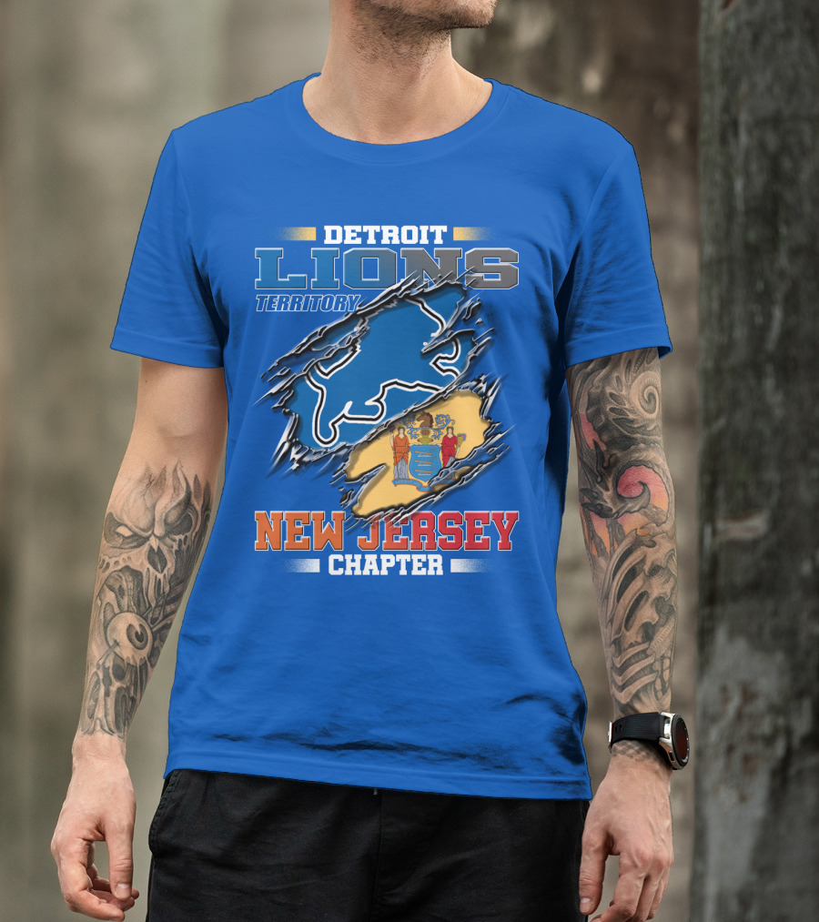 Detroit Lions Territory New Jersey Chapter T-Shirt