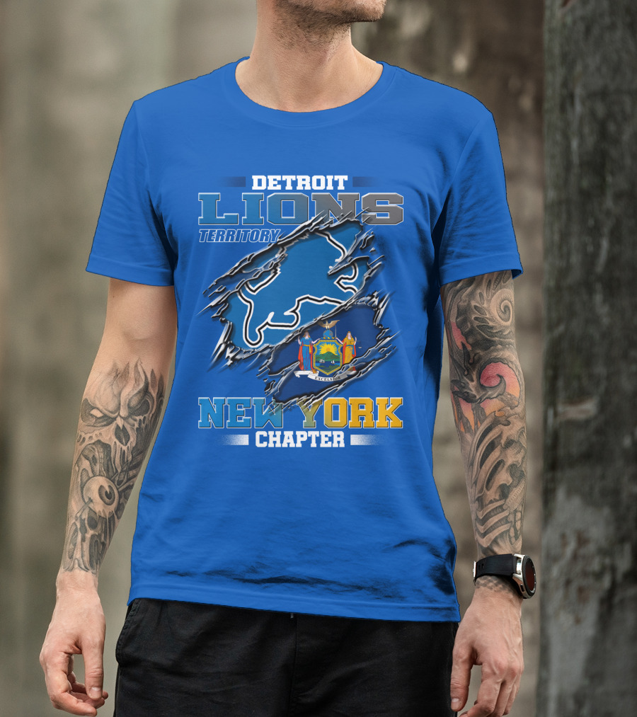 Detroit Lions Territory New York Chapter T-Shirt