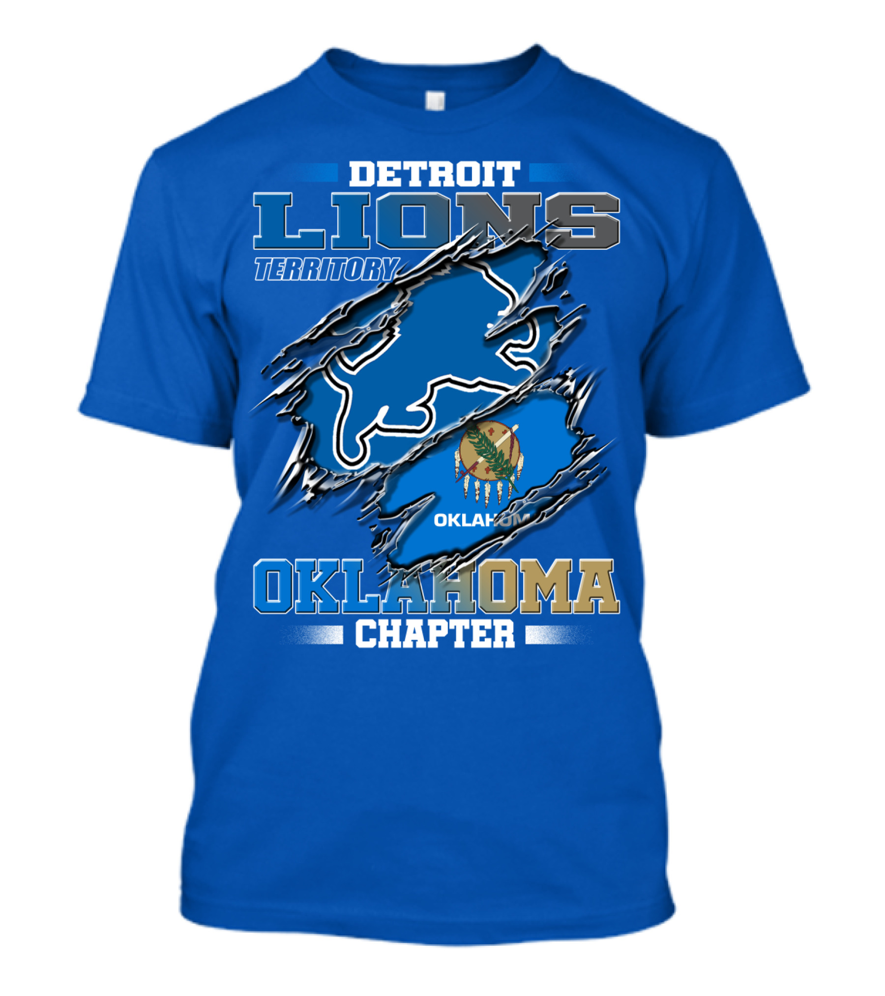 Detroit Lions Territory Oklahoma Chapter T-Shirt