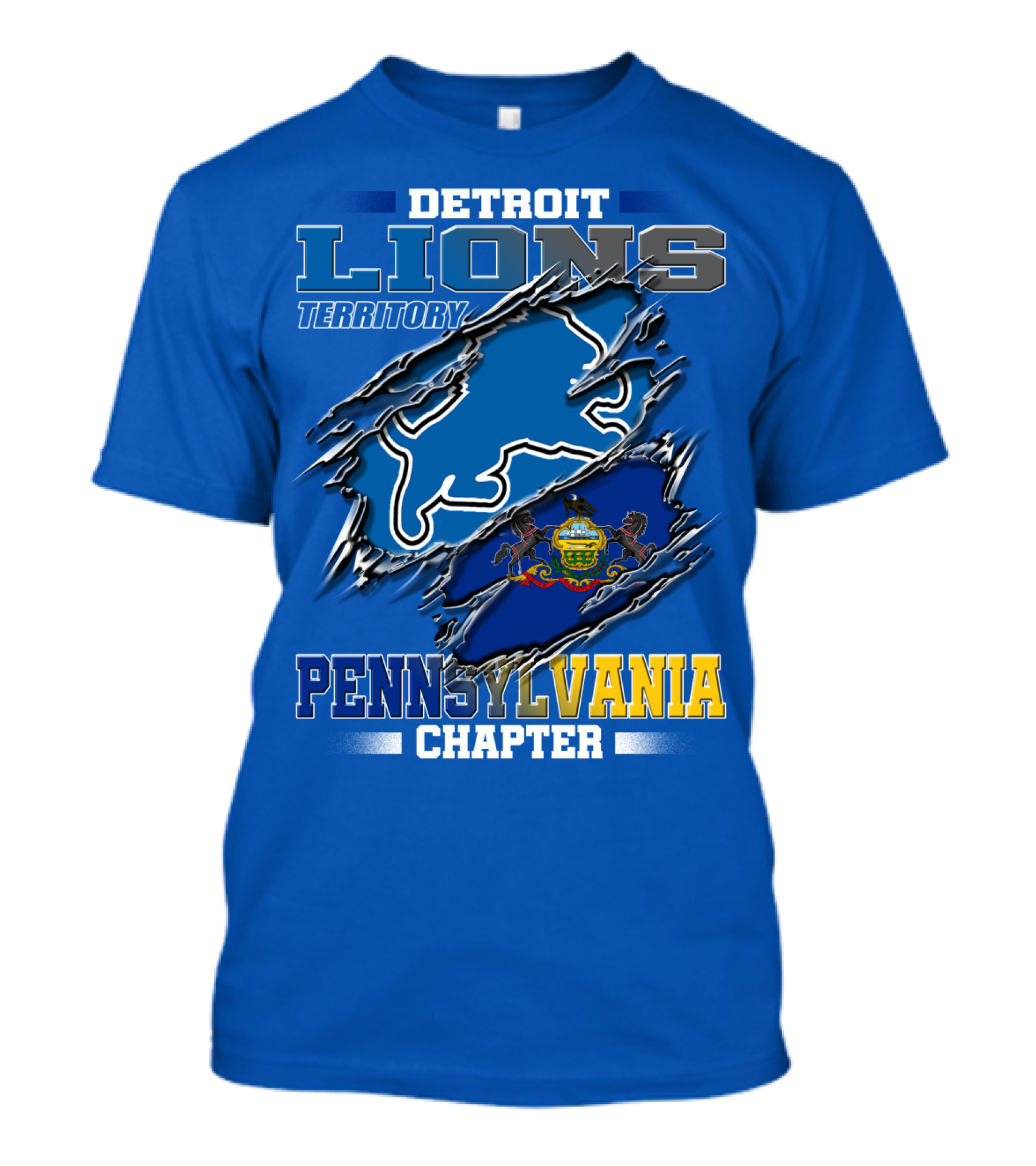 Detroit Lions Territory Pennsylvania Chapter T-Shirt