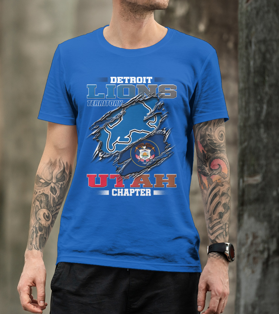 Detriot Lions Territory Utah Chapter T-Shirt