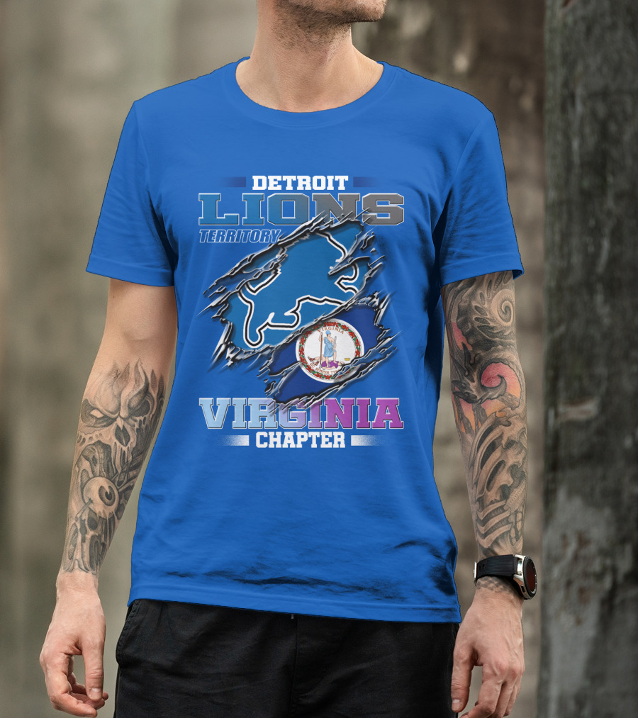 Detroit Lions Territory Virginia Chapter T-Shirt