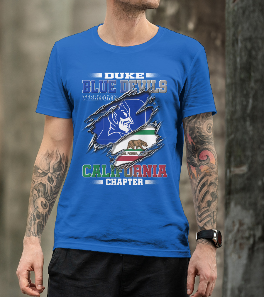 Duke Blue Devils Territory California Chapter T-Shirt