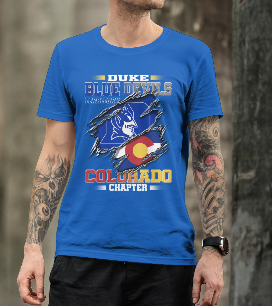 Duke Blue Devils Territory Colorado Chapter T-Shirt